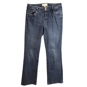 Sonoma Life + Style Women's Size 22A Blue‎ Denim Jeans Straight Leg Flap Pocket